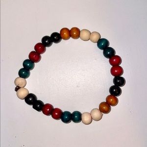 Multicolored bead bracelet